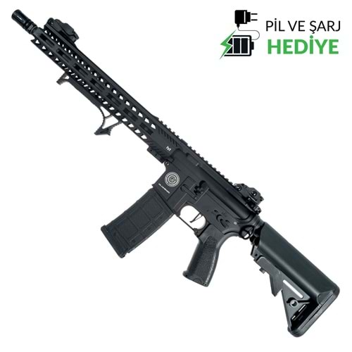 Delta Armory Grand Power AR15 13inch M-LOK ALPHA PIL SARJ SET Airsoft Tüfek / Siyah DA-GP-A15