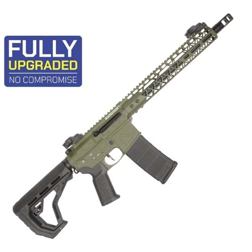 Delta Armory FREYA R15 SKELETON 10'' FULL METAL OLIVE AEG Airsoft Tüfek