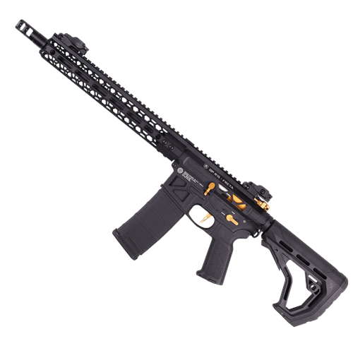 Delta Armory HEXAGON SKELETON FREYA 12.5''GEN.2 SIYAH ALTIN Airsoft AEG Tüfek