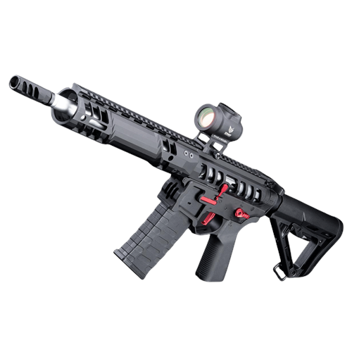 EMG F1 UDR-15 SIYAH/KIRMIZI Skeletonized AR-15 eSilverEdge C7M M-LOK Handguard Airsoft AEG Tüfek (EMG-SC-BR-3)