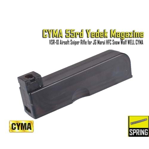 VSR-10 55BB Yaylı Tüfek Yedek Şarjörü MARUI, JG, HFC, Snow Wolf, WELL, CYMA