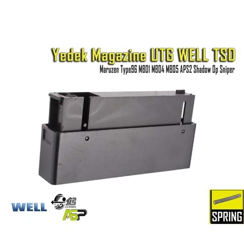 UTG WELL L96 MB01 MB04 MB05 Yaylı Tüfek Yedek Şarjörü