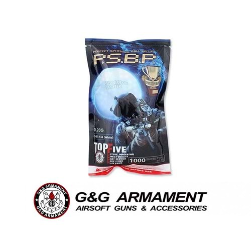 G&G 0.20g BB 1000 Adet - Beyaz