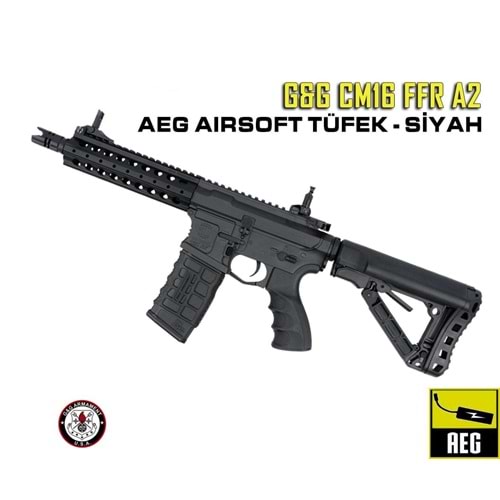 GG CM16 FFR A2 AEG AIRSOFT TÜFEK - SİYAH