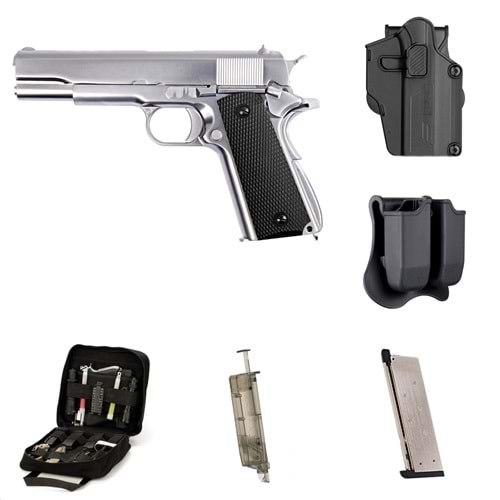 AVANTAJ PAKETİ Colt 1911 Matte Chrome Gen 2 Black