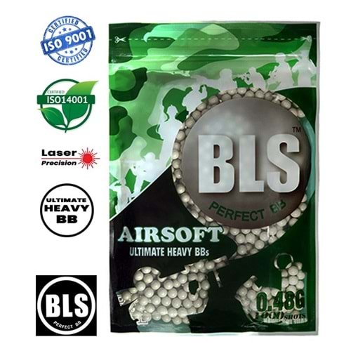 BLS PRECISION 0.48G ULTIMATE HEAVY AIRSOFT BB - 1000 ADET