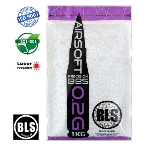 BLS PRECISION AIRSOFT BB 0.20G - 1KG - 5000Adet