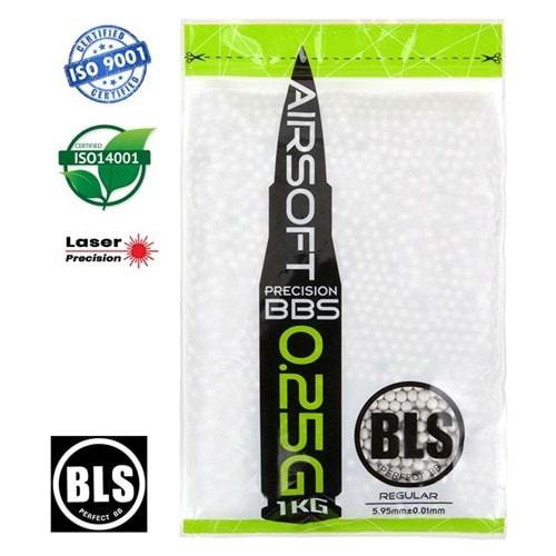BLS PRECISION AIRSOFT BB 0.25G (0,25g) - 1KG - 4000Adet