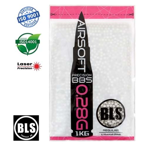 BLS PRECISION AIRSOFT BB 0.28G - 1KG - 3575Adet