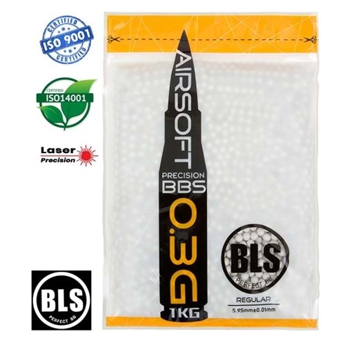 BLS PRECISION AIRSOFT BB 0.30G - 1KG - 3300Adet