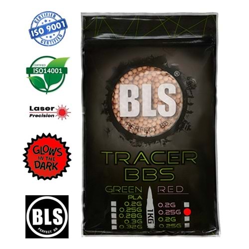 BLS PERFECT 0.25G TRACER BB KIRMIZI (0,25g) - 1KG - 4000Adet