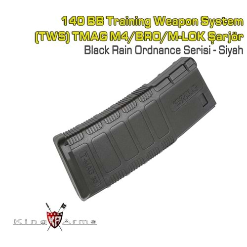 KINGARMS 140BB MID-CAP TMAG M4 Şarjör - Siyah