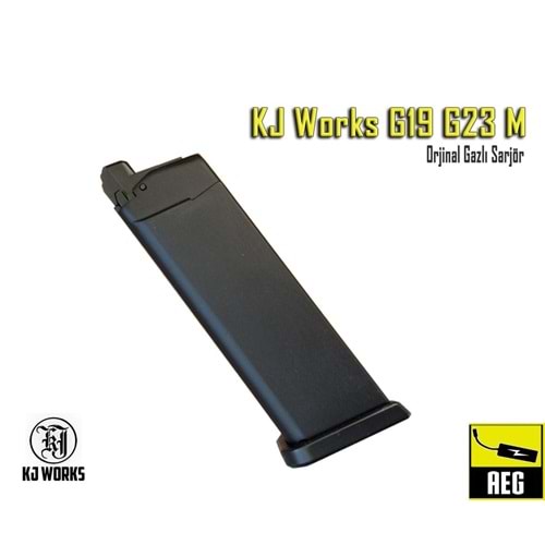 KJW G19 G23 GBB Magazine Şarjör