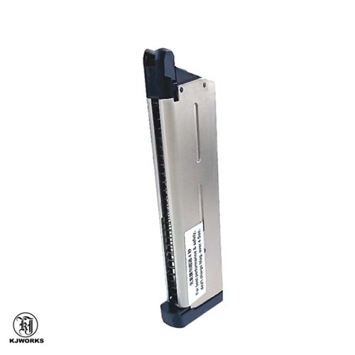 KJ Works 1911 MEU 26BB GBB Airsoft Şarjör - Gümüş Renk KP-07