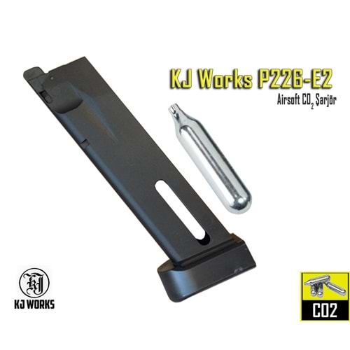 KJW P226-E2 CO2 Şarjör Magazine