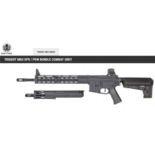 KRYTAC TRIDENT MK2 SPR+PDW GREY ÖZEL SET