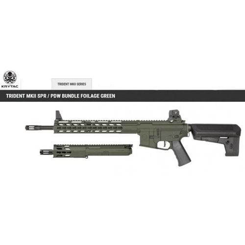KRYTAC TRIDENT MK2 SPR+PDW GREEN ÖZEL SET