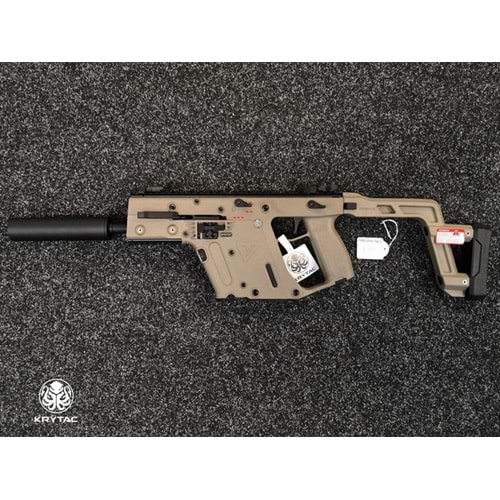KRYTAC Kriss Vector SMG Mock Susturuculu AEG Airsoft Tüfek - TAN