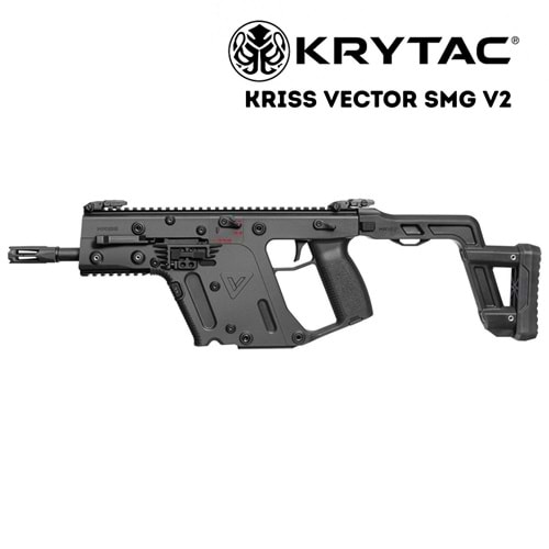 KRYTAC KRISS VECTOR V2 SIYAH Airsoft AEG SMG Tüfek Katlanır Dipçik