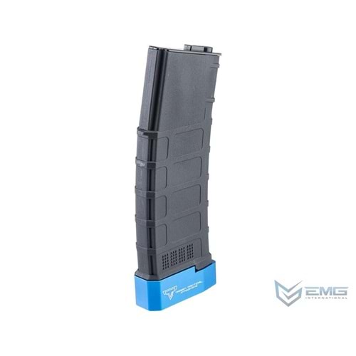 EMG TTI Lisanslı M4/M16 Serisi Airsoft AEG Tüfekler için 220BB Mid-Cap Şarjör, Extended Blue Baseplate