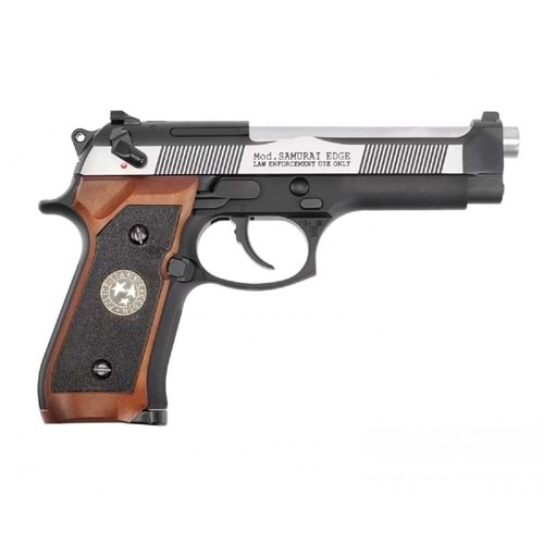 Samurai Edge M9 Airsoft GBB Tabanca- Silver & Black- M92SPS-2T