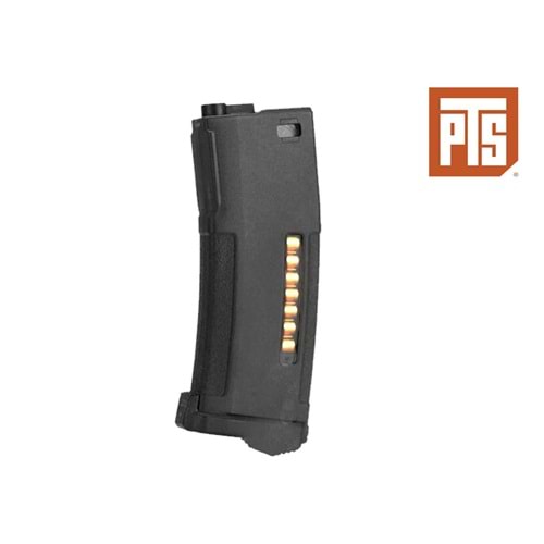 PTS 150BB EPM Şarjör SIYAH M4 / M16 Serisi Airsoft AEG Tüfek için