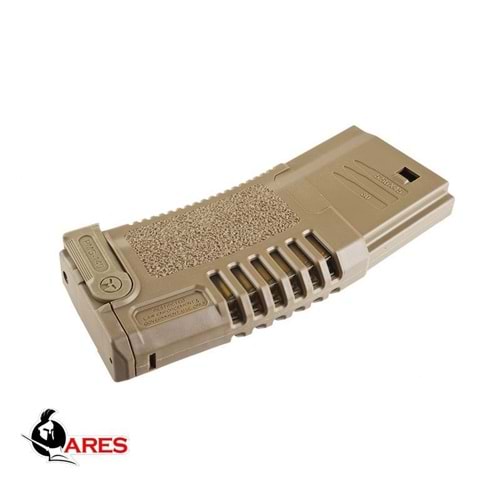ARES AMOEBA MIDCAP 140BB 5.56 REALISTIC AEG MAGAZINE ŞARJÖR - TAN