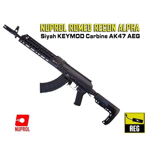 NUPROL Romeo Recon Alpha - Siyah KEYMOD Carbine AK47 AEG