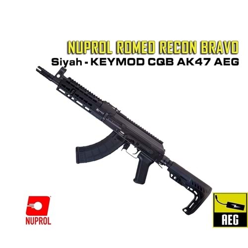 NUPROL Romeo Recon Bravo - Siyah KEYMOD CQB AK47 AEG