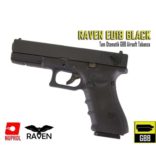 RAVEN Glock G18 GBB Airsoft Tabanca FULL AUTO ATIŞ