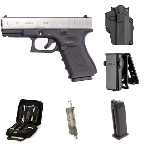 AVANTAJ PAKETİ Glock G19 Gen4 Silver