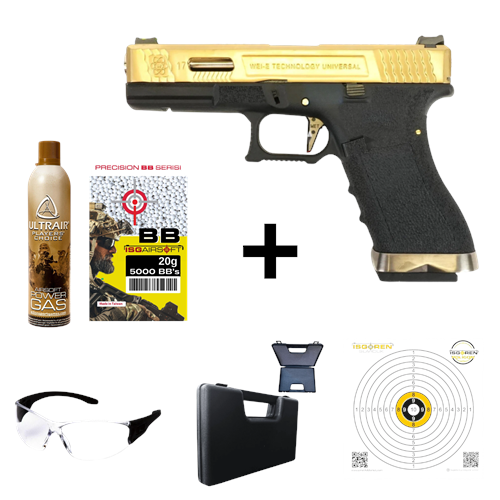We Glock17 G17 TG GBB Aırsoft Tabanca Seti