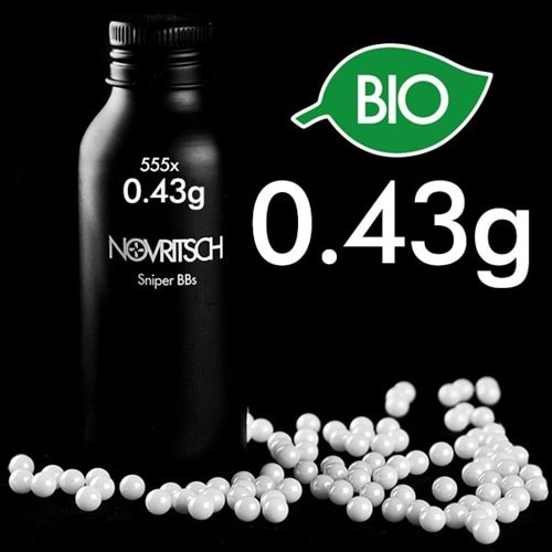 NOVRITSCH 6mm 0.43g x 555lik Sniper BIO BB mermi