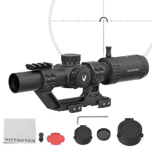 Victoptics S6 1-6x24i Fiber LPVO SFP Tüfek Dürbünü - 1 Parça Extreme High Picatinny AR Montaj Kitli OPSL133