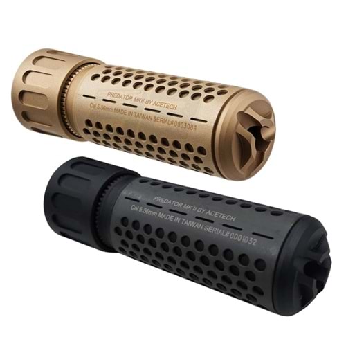 PASİF ÜRÜN // Acetech Predator MKII Airsoft Tracer Susturucu + BrighterC + Çift adaptor dahili set
