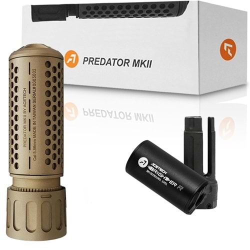 ACETECH PREDATOR MKII TAN QD + BRIGHTER R Tabanca ve Tufek Adaptor SET ÇÖL RENGİ
