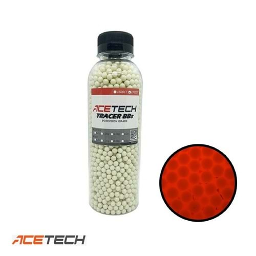 ACETECH Airsoft Tracer BB (Kırmızı) 0.2g/6mm /2700 adet (Kapaklı Şişe)