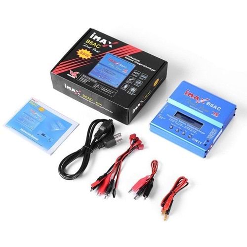Akıllı Şarj Aleti IMAX B6AC Dahili Adaptörlü LIPO, NIMH, Pb 80W