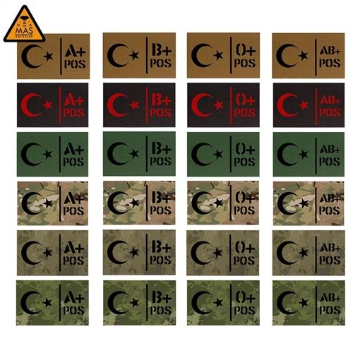 Patch 80X50 BAYRAK + KAN GRUBU