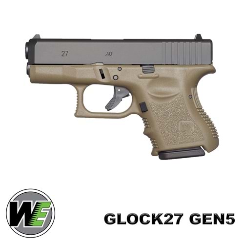 Airsoft Tabanca WE Glock 27 Tan/Siyah WE-G006A-TAN-27-TAN-A