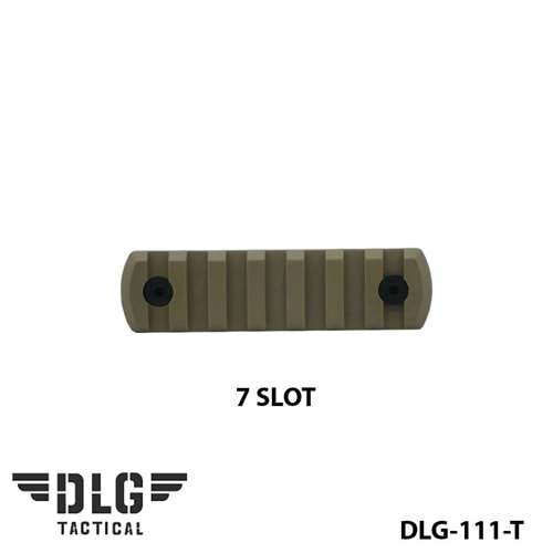 M-LOK POLYMER RAIL 7 SLOT DLG-111-T Tan