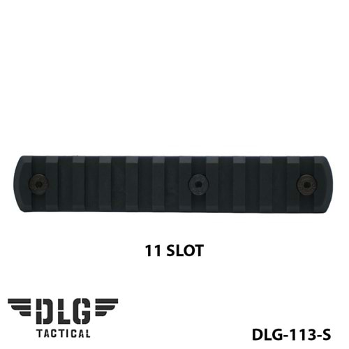 M-LOK POLYMER RAIL 11 SLOT DLG-113-S Siyah