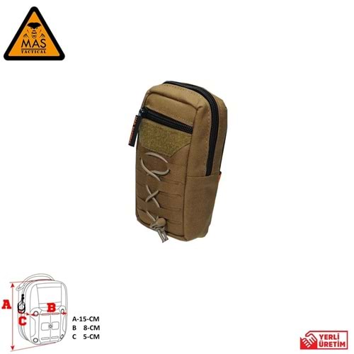 Yardımcı Cep Dikey Tan-S MAS-101-10-10-S