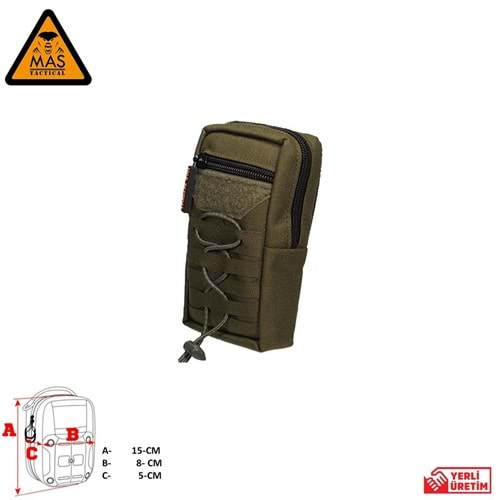 Yardımcı Cep Dikey Haki-S MAS-101-10-20-S