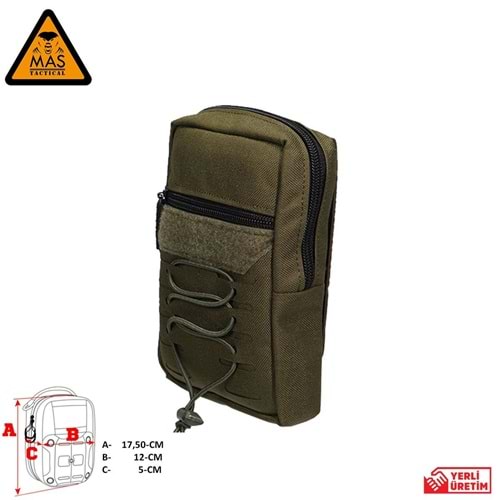 Yardımcı Cep Dikey Haki-L MAS-101-10-20-L