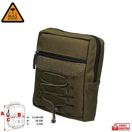 Yardımcı Cep Dikey Haki-XL MAS-101-10-20-XL