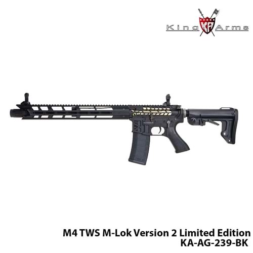 Airsoft Tüfek KİNG ARMS M4 TWS M-Lok Version 2 KA-AG-239-BK