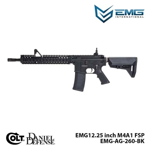 Airsoft Tüfek KİNG ARMS EMG Colt Licensed Daniel Defense 12.25\'\' M4A1 FSP (EMG-AG-260-BK)