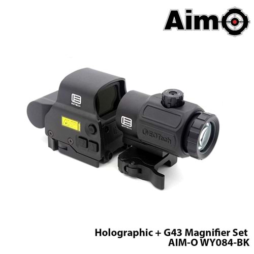 WADSN® WADSN Red / Green Holographic Hybrid Dot Sight, EXPS with G43 Magnifier (Black) WY126-BK