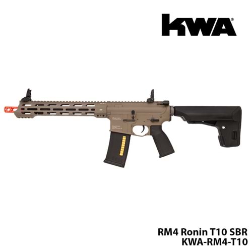 Airsoft Tüfek KWA RM4 Ronin T10 FDE SBR AEG3.0 Recoil W/ETU